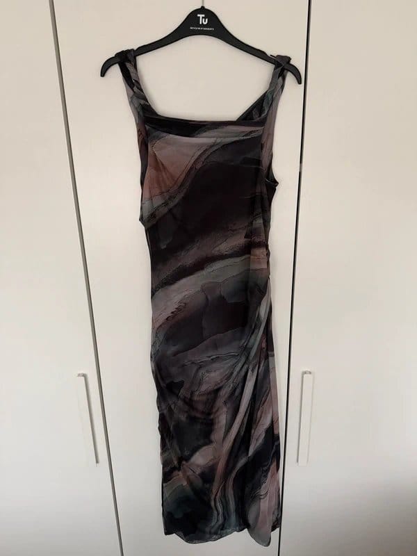 ASOS Brown Mesh Maxi Dress
