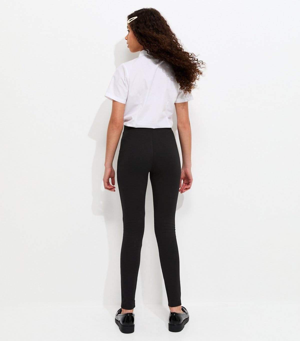 New Look Girls' Black Ponte Pull On School Trousers New Look - 4