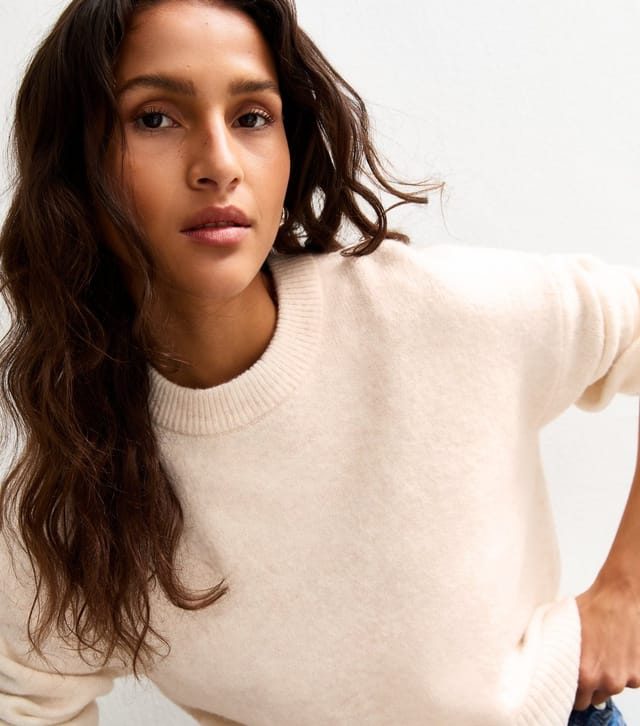New Look Women's Cream Crew Neck Jumper New Look - 2