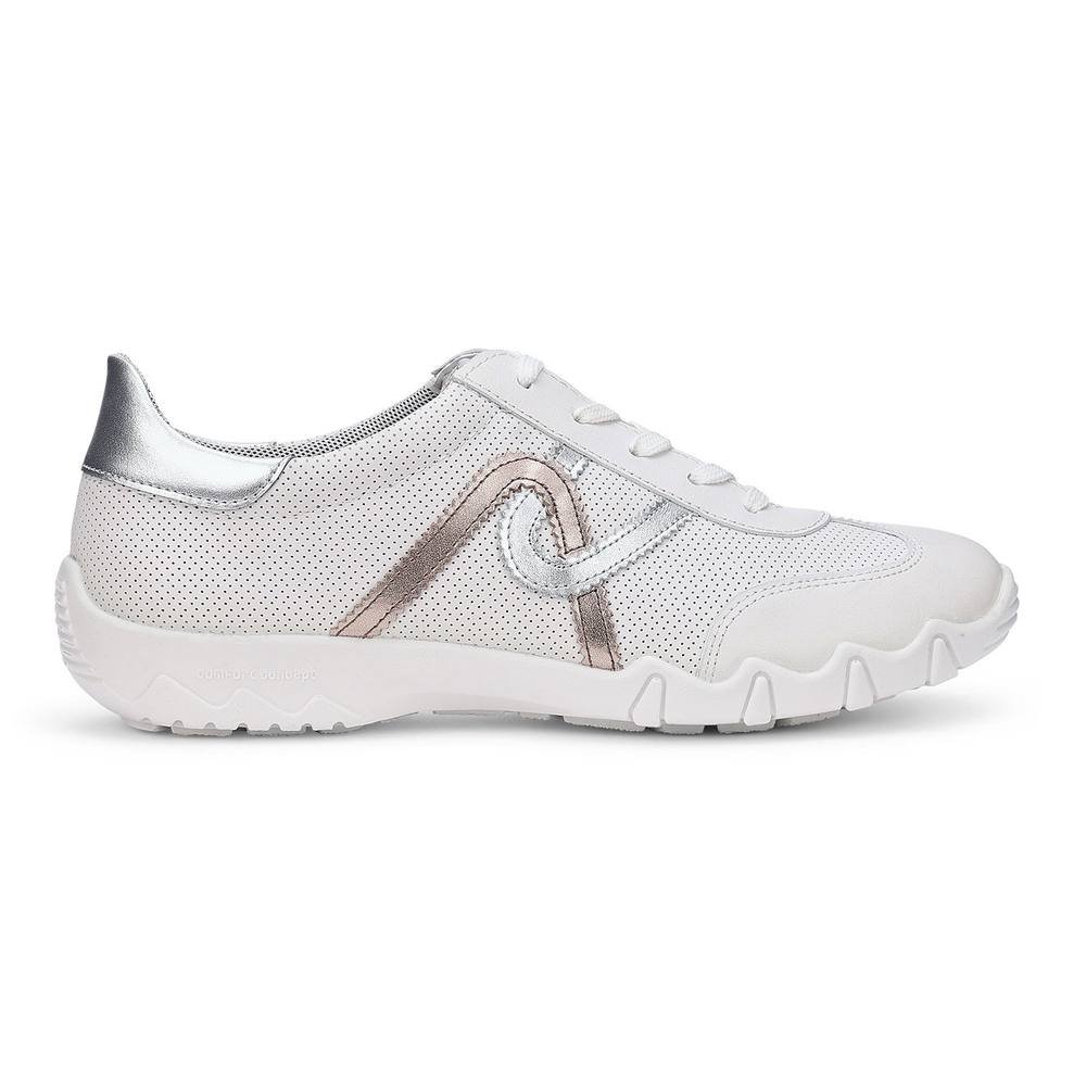 Hotter Hotter Women's Wide Fit 'Marianne' Leather Trainers in White - 2