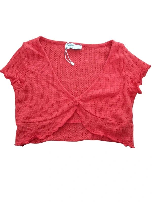 Bershka Bershka knitted crop top