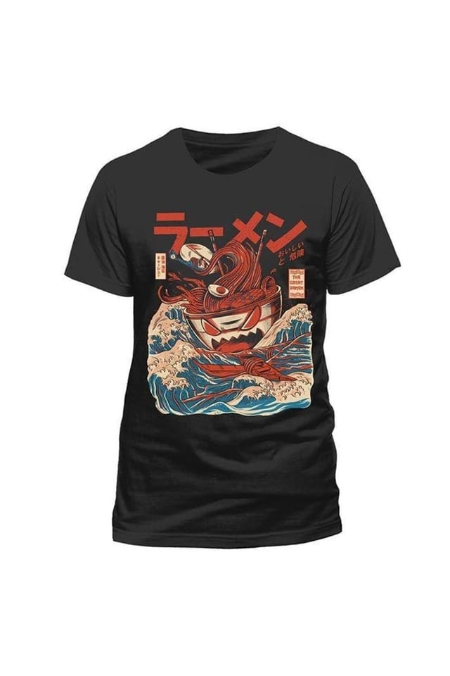 Ilustrata Ilustrata Men's Great Ramen T-Shirt in Black - 2