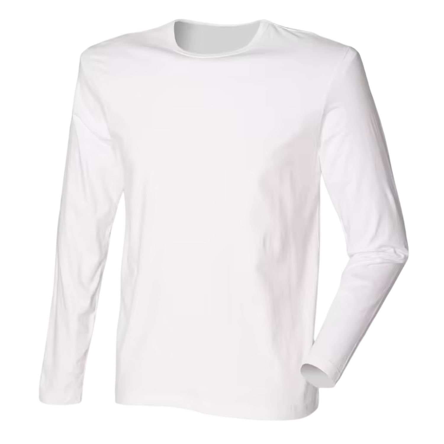SF Men SF Men Men's Feel Good Stretch Long-Sleeved T-Shirt in White