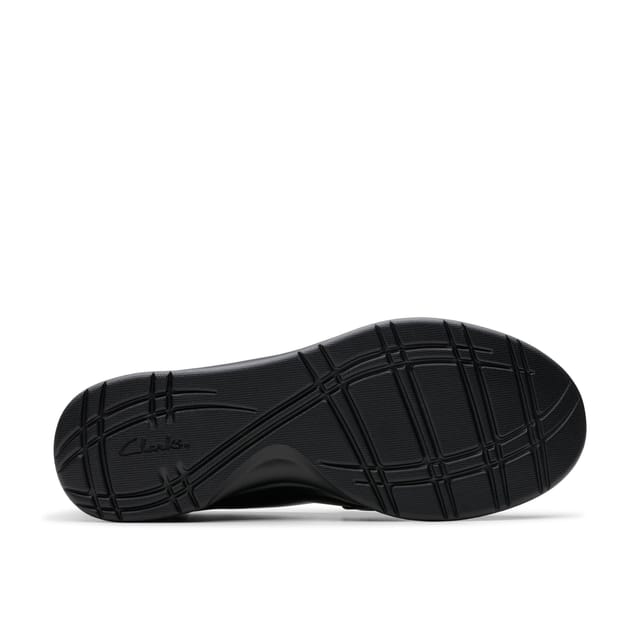 Clarks Clarks Women's Ellowyn Penny Black Leather Loafers, Slip Ons - 3