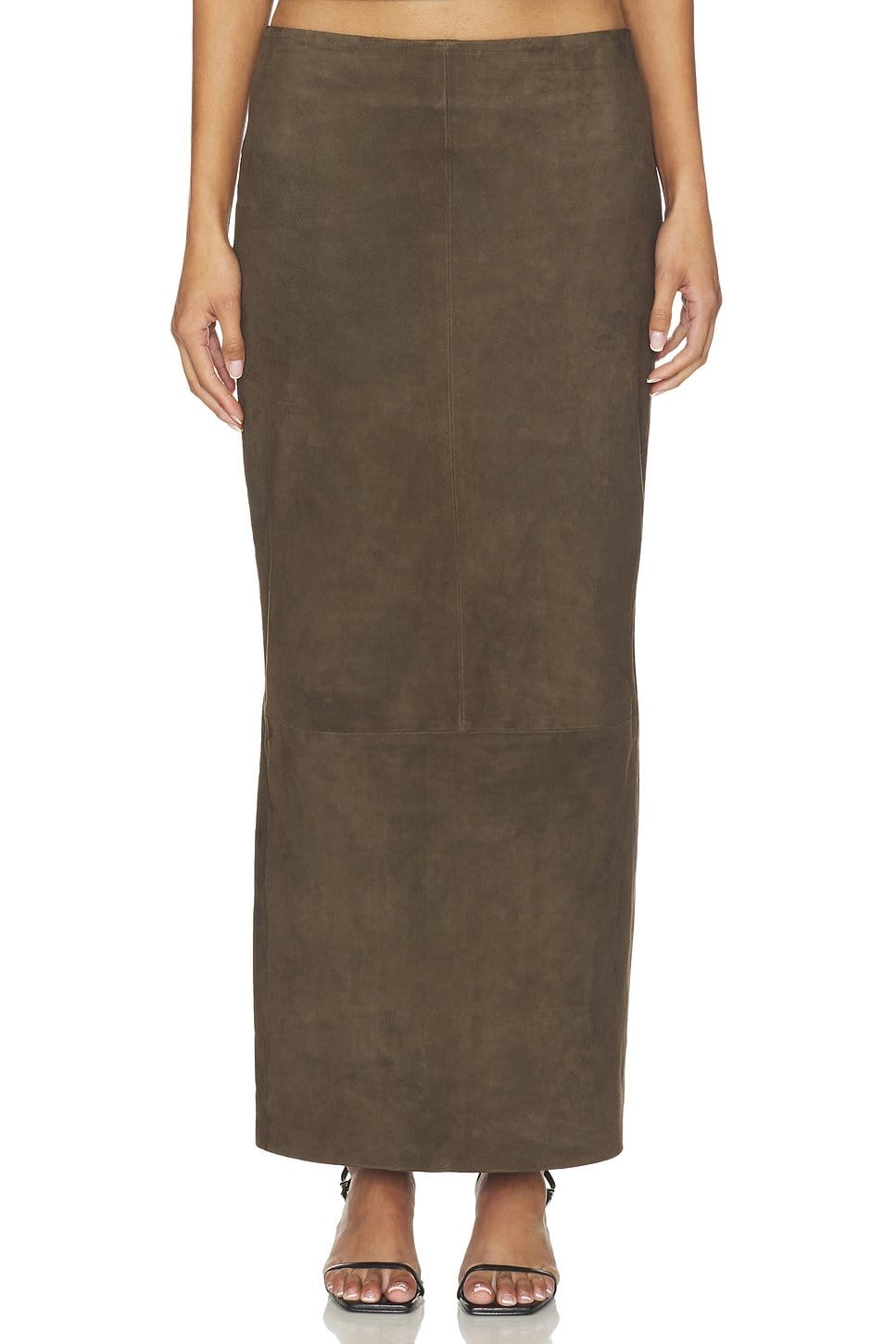 revolve Suede Column Skirt - 1