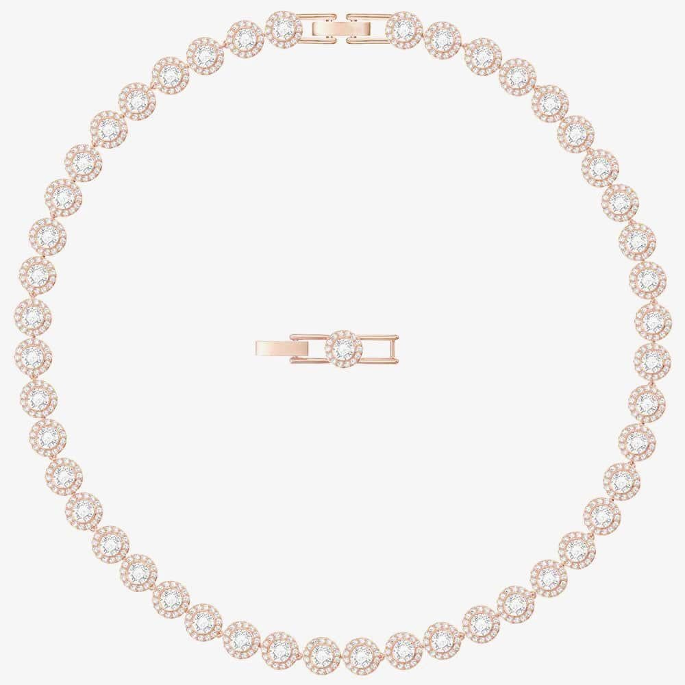 Swarovski Swarovski Women's Angelic All Around Necklace 5367845 in Rose Gold - 4