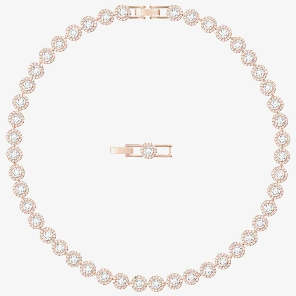 Swarovski Swarovski Women's Angelic All Around Necklace 5367845 in Rose Gold - 4