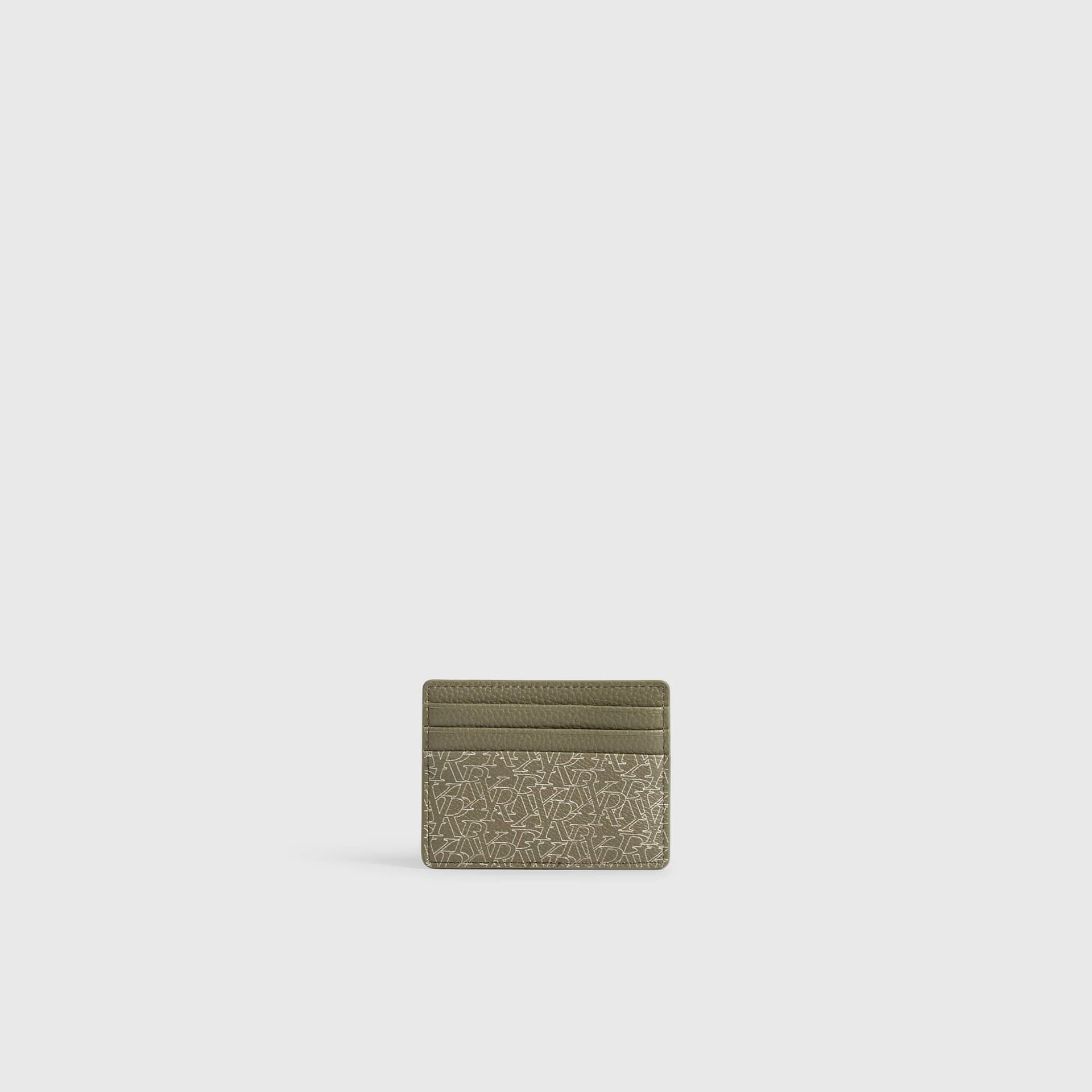 River Island Mens River Island Green Monogram Card Holder