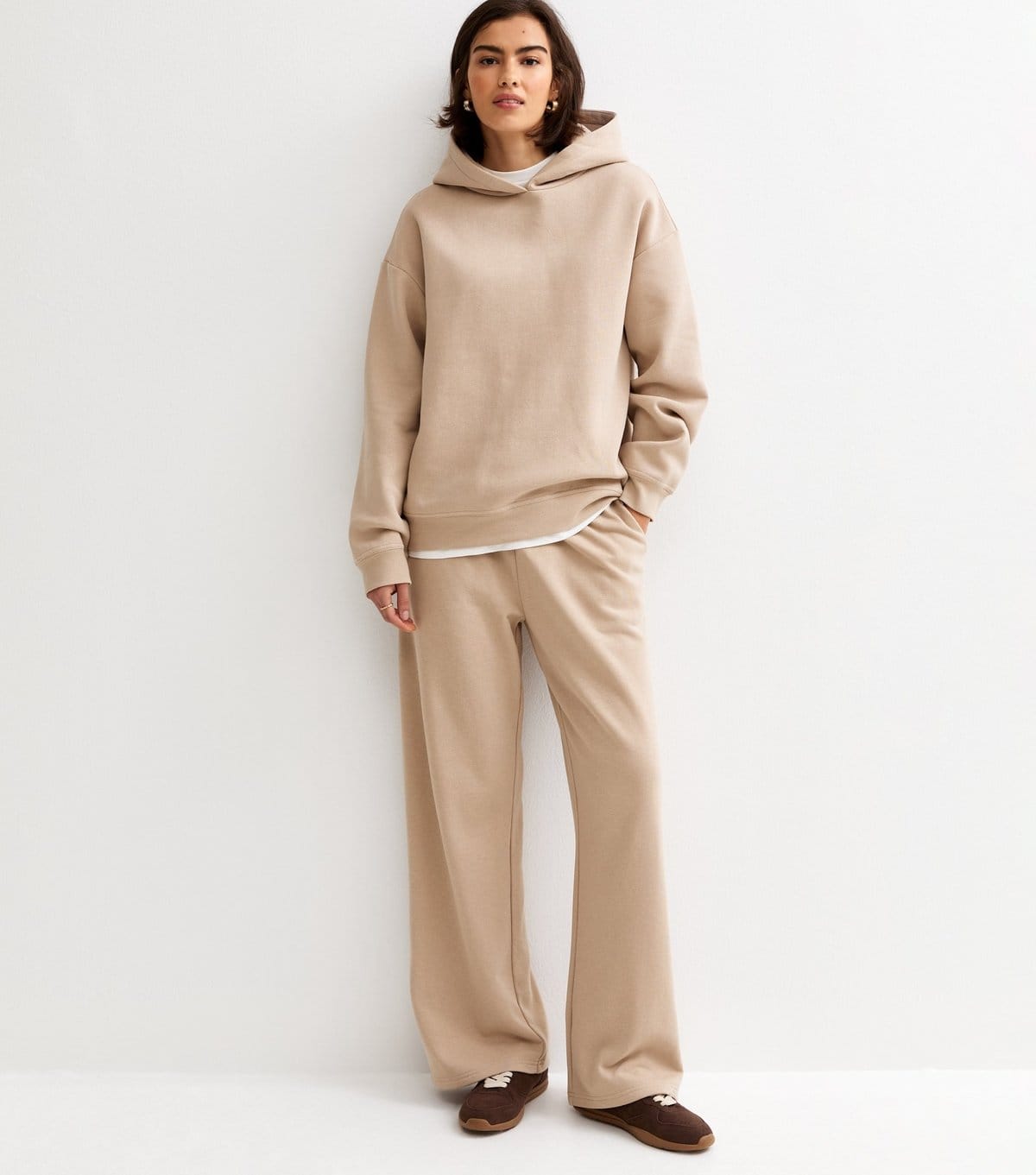 New Look Women's Camel Jersey Pullover Hoodie New Look - 4