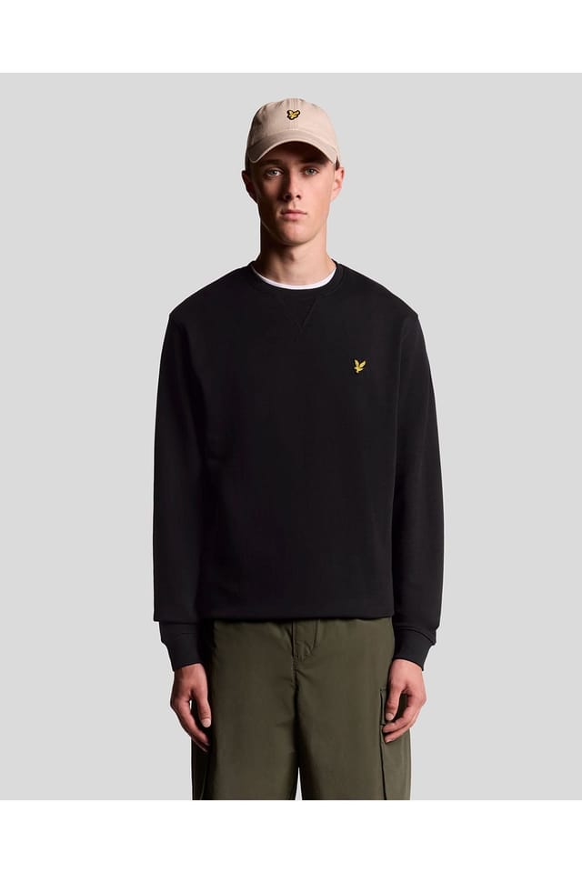 Lyle & Scott Lyle & Scott Men's Crew Neck Sweatshirt Jet Black - 2