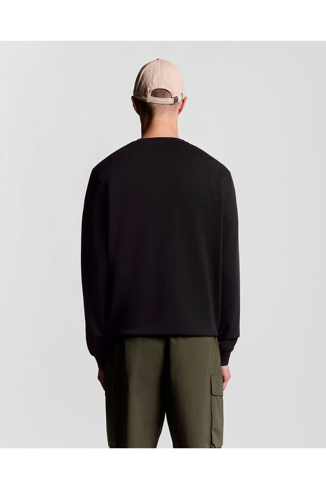 Lyle & Scott Lyle & Scott Men's Crew Neck Sweatshirt Jet Black - 3
