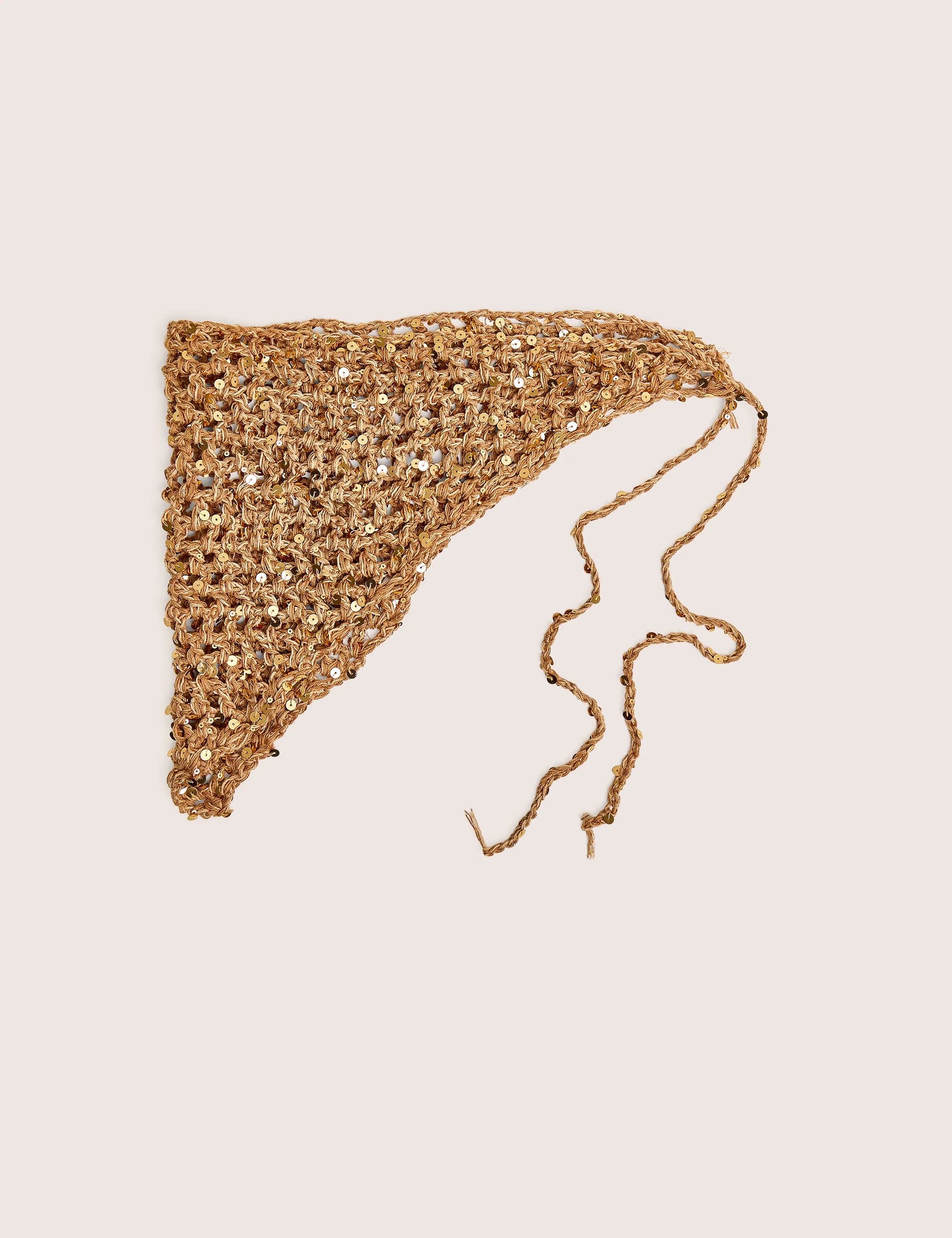 Public Desire Crochet Bandana in Gold