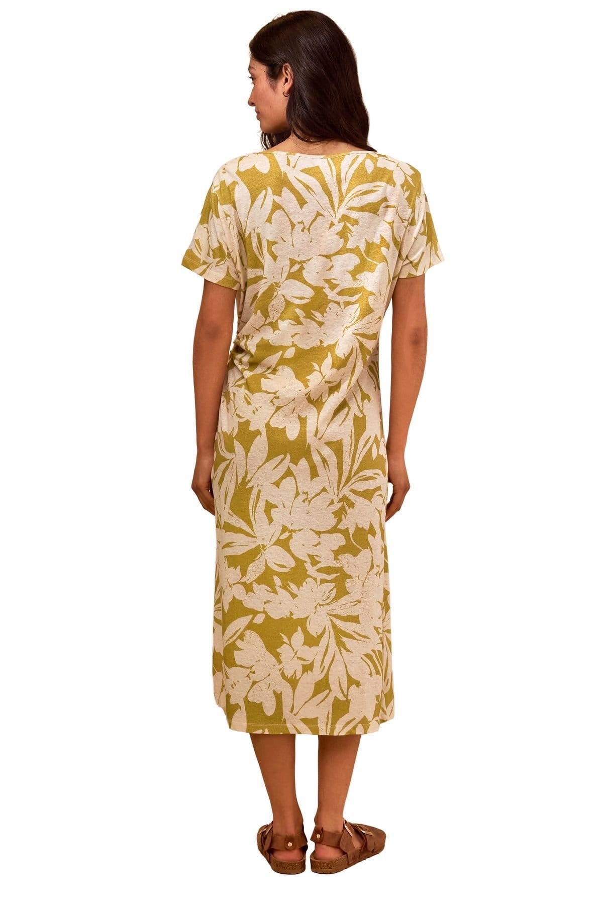 Celtic & Co Celtic & Co Women's Knot Detail Jersey Dress in Olive - 4