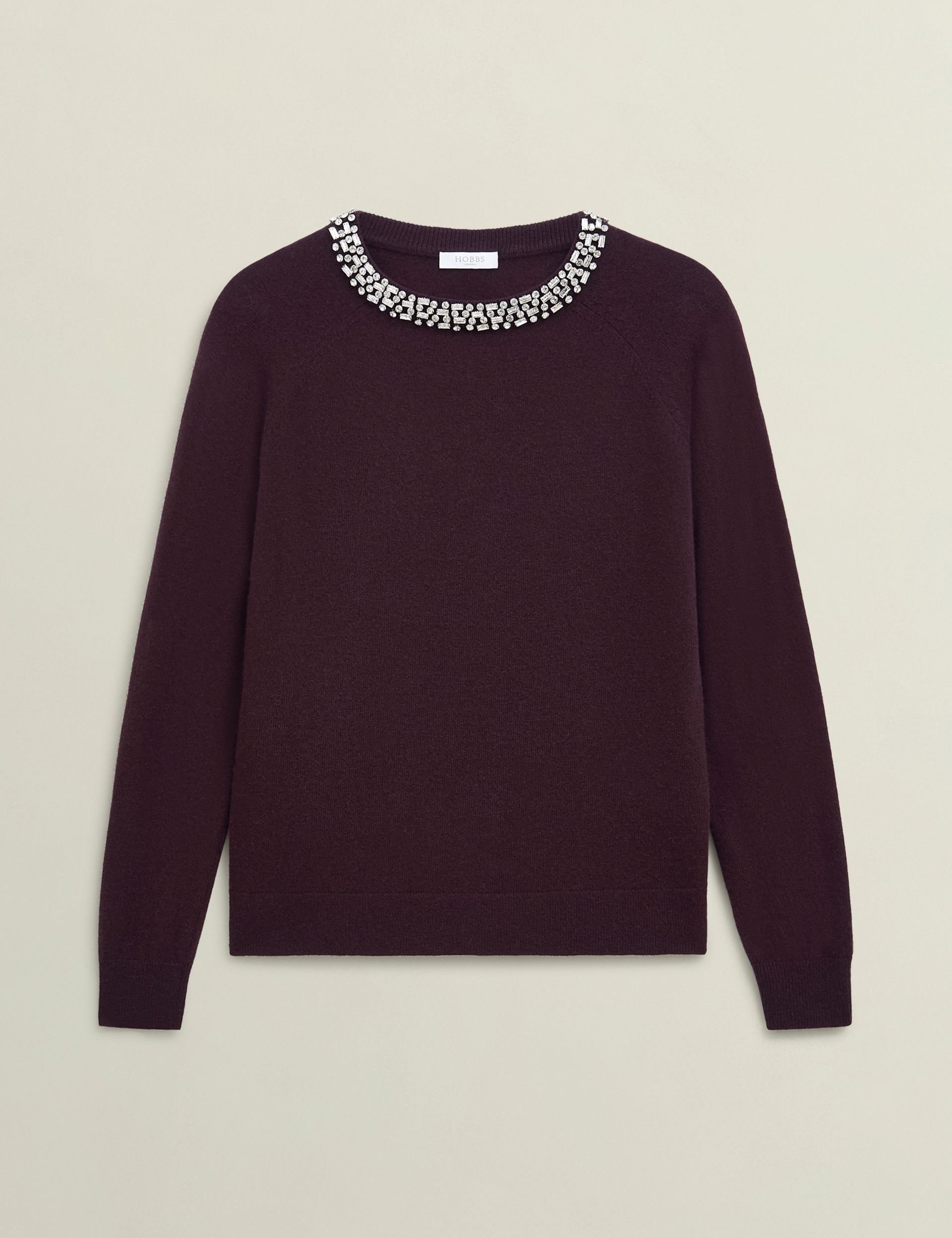 Hobbs London Hobbs London Women's Sherry Jumper in Aubergine - 2