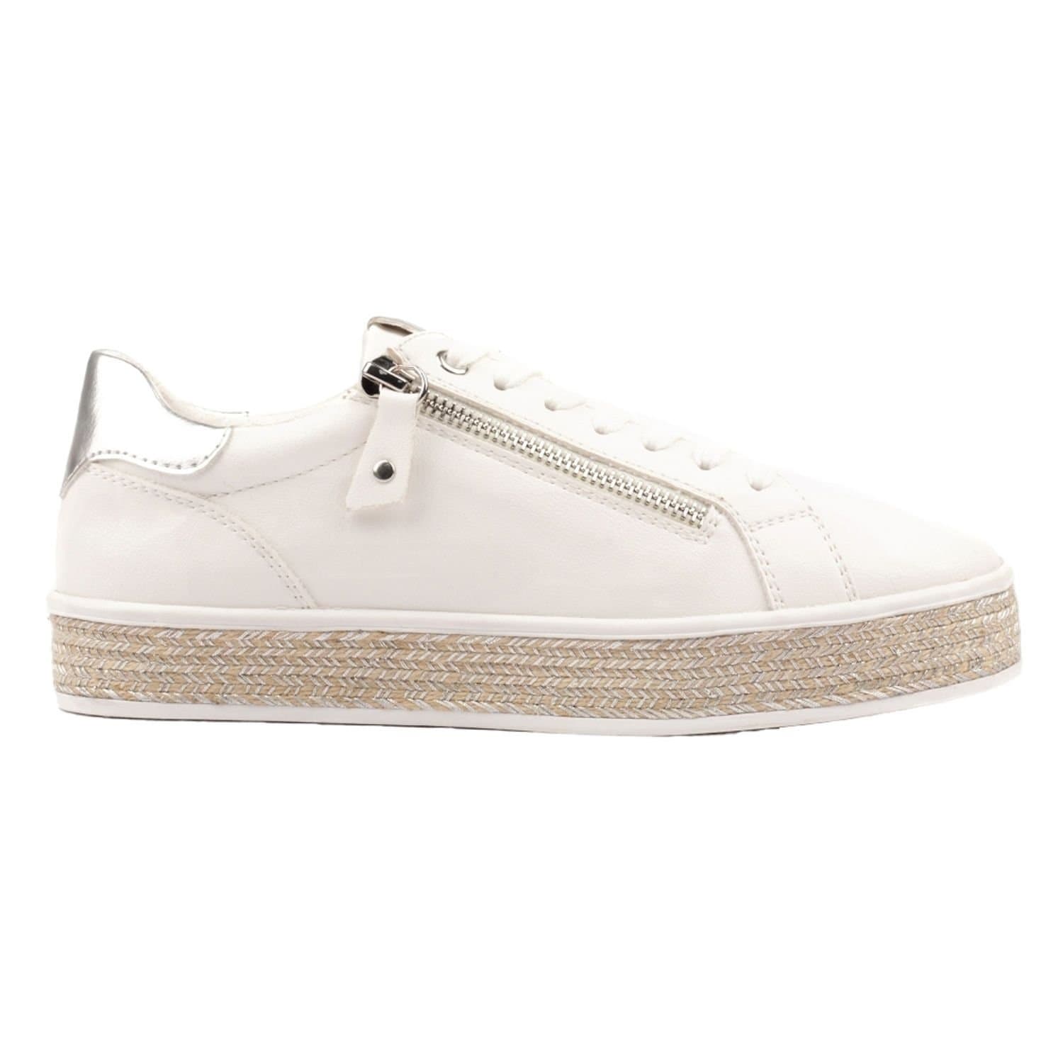 Lunar Lunar Women's Hallie Faux Leather Trainers in White