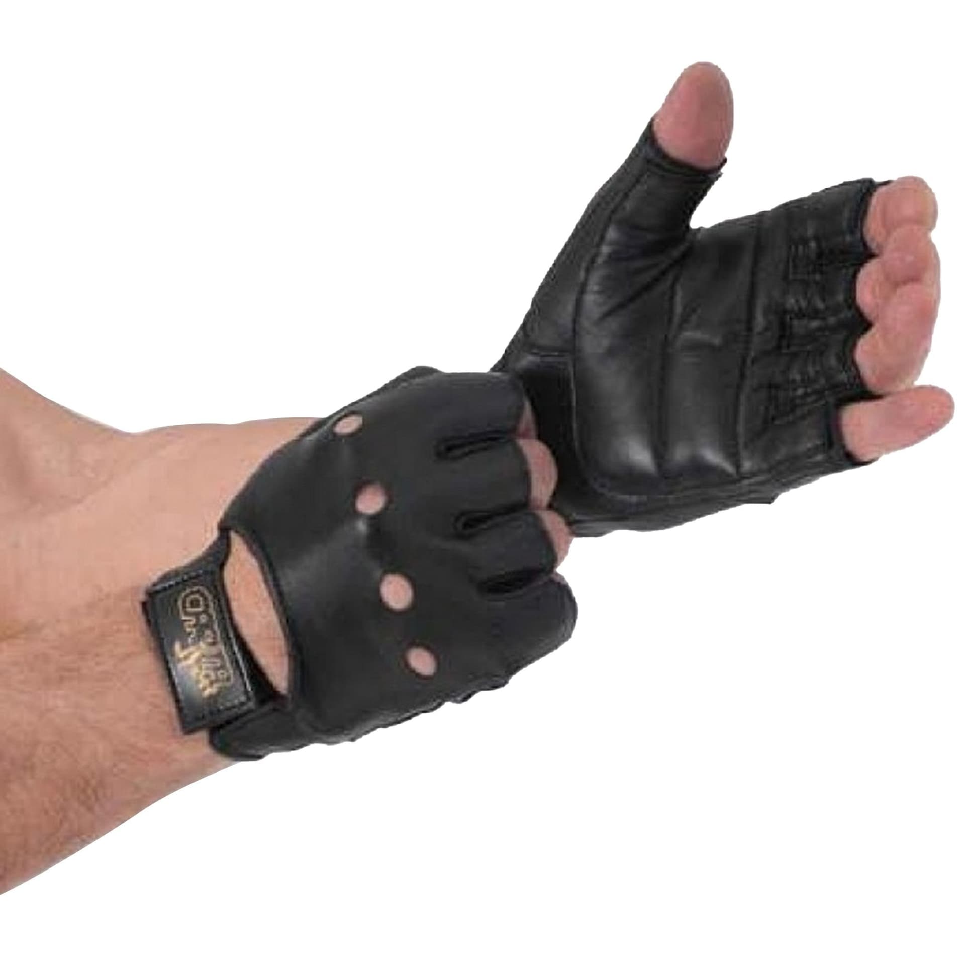 Carta Sport Carta Sport Men's Leather Weightlifting Gloves in Black
