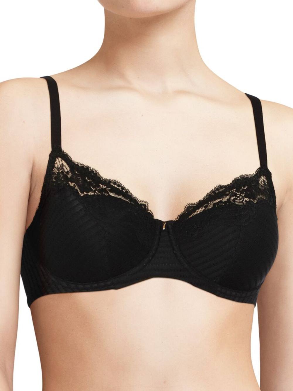 Chantelle Chantelle Women's Easy Feel Marilyn Covering Foam Padded Bra - Golden Beige in Black - 4