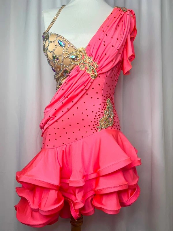 Handmade Adult Latin dress size 10/12 - 1