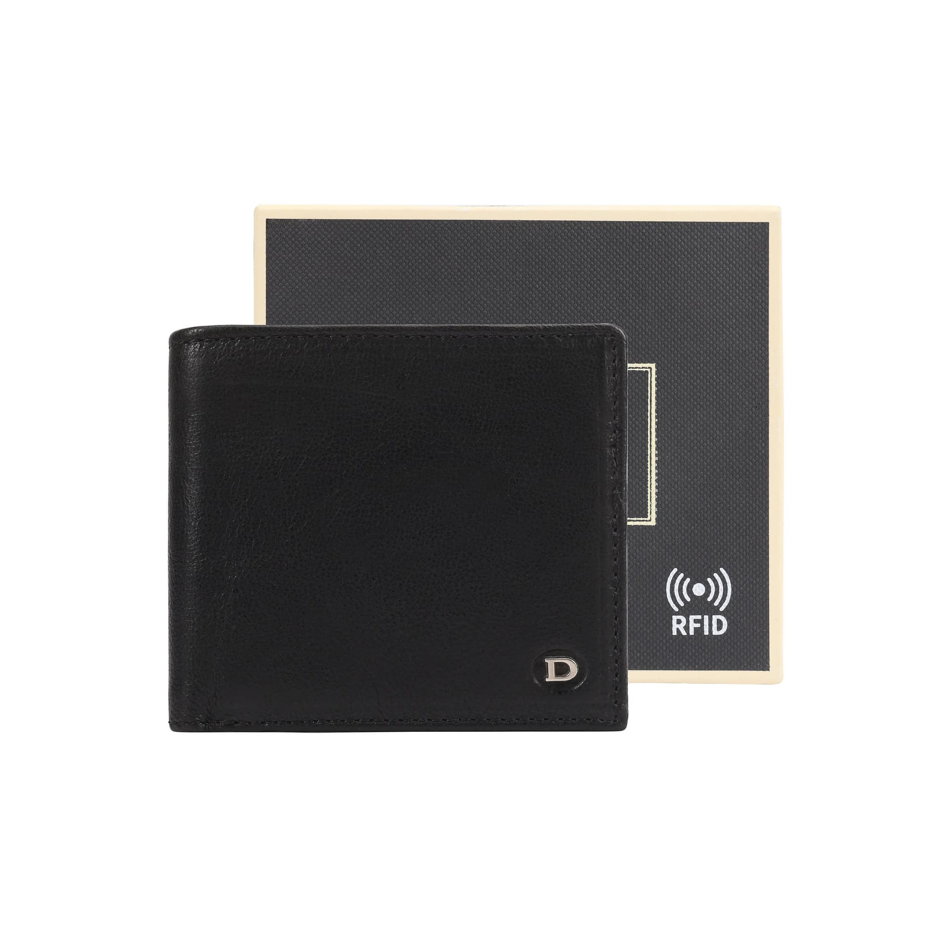 Dents Dents Men's Man Leathler Wallet in Black