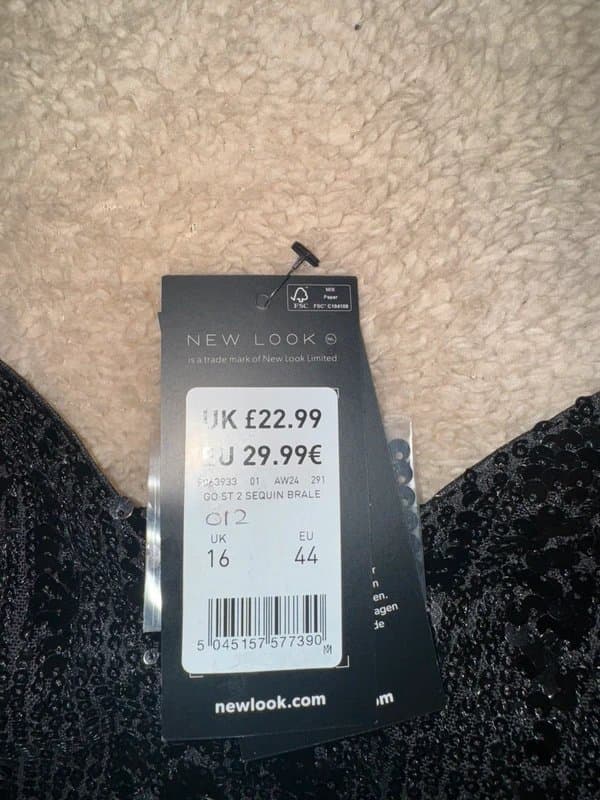 New Look Sequin bralet