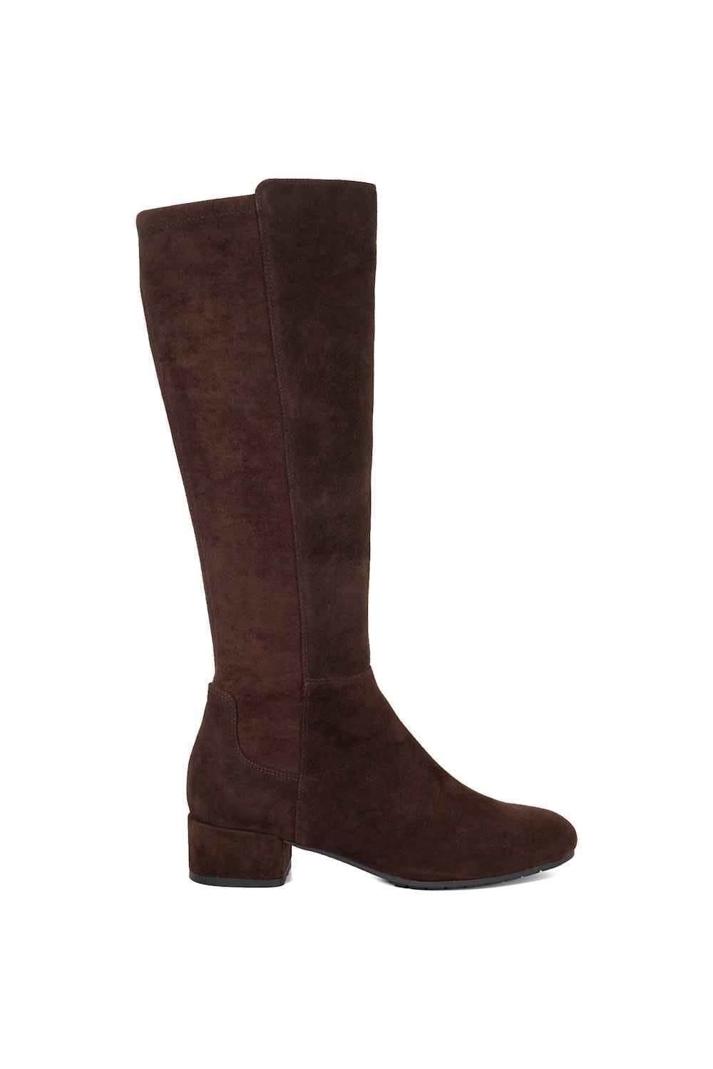 Dune London Dune London Women's 'Tayla' Suede Knee High Boots in Brown