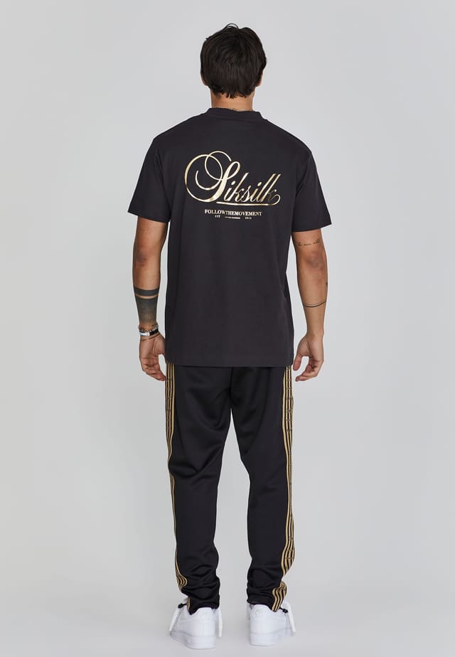 SikSilk SikSilk Men's Graphic T-Shirt in Black - 3