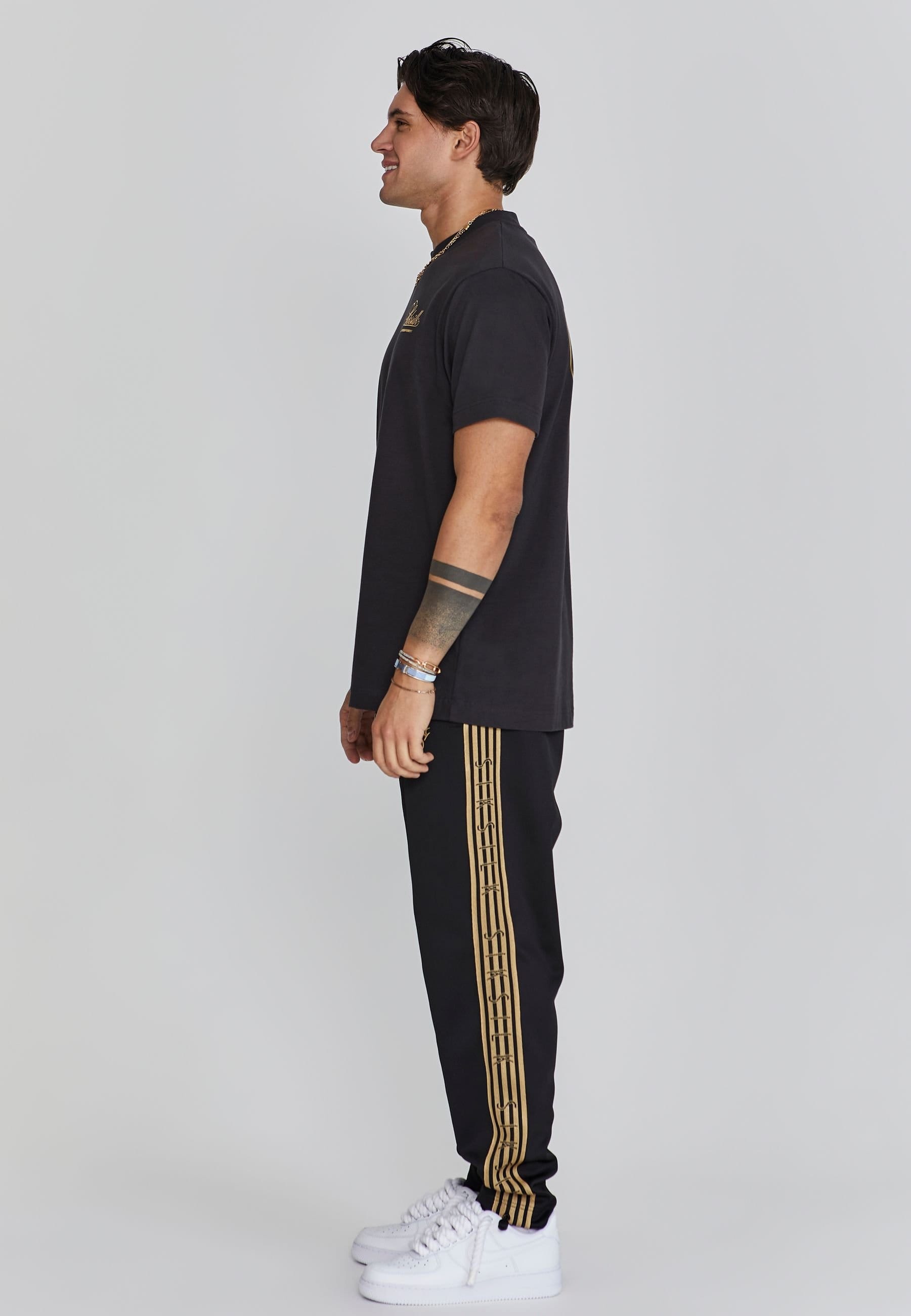 SikSilk SikSilk Men's Graphic T-Shirt in Black - 4
