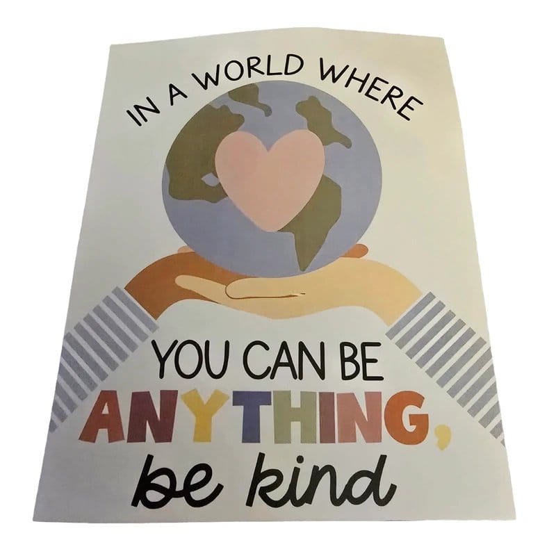 Art You can be Anything All Things are Difficult Classroom School Teacher Wall Art Print 8"x10" - 1