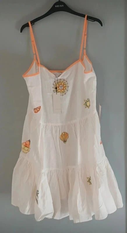 Never Fully Dressed Never Fully Dressed Embroidered Cotton Dress - size 16