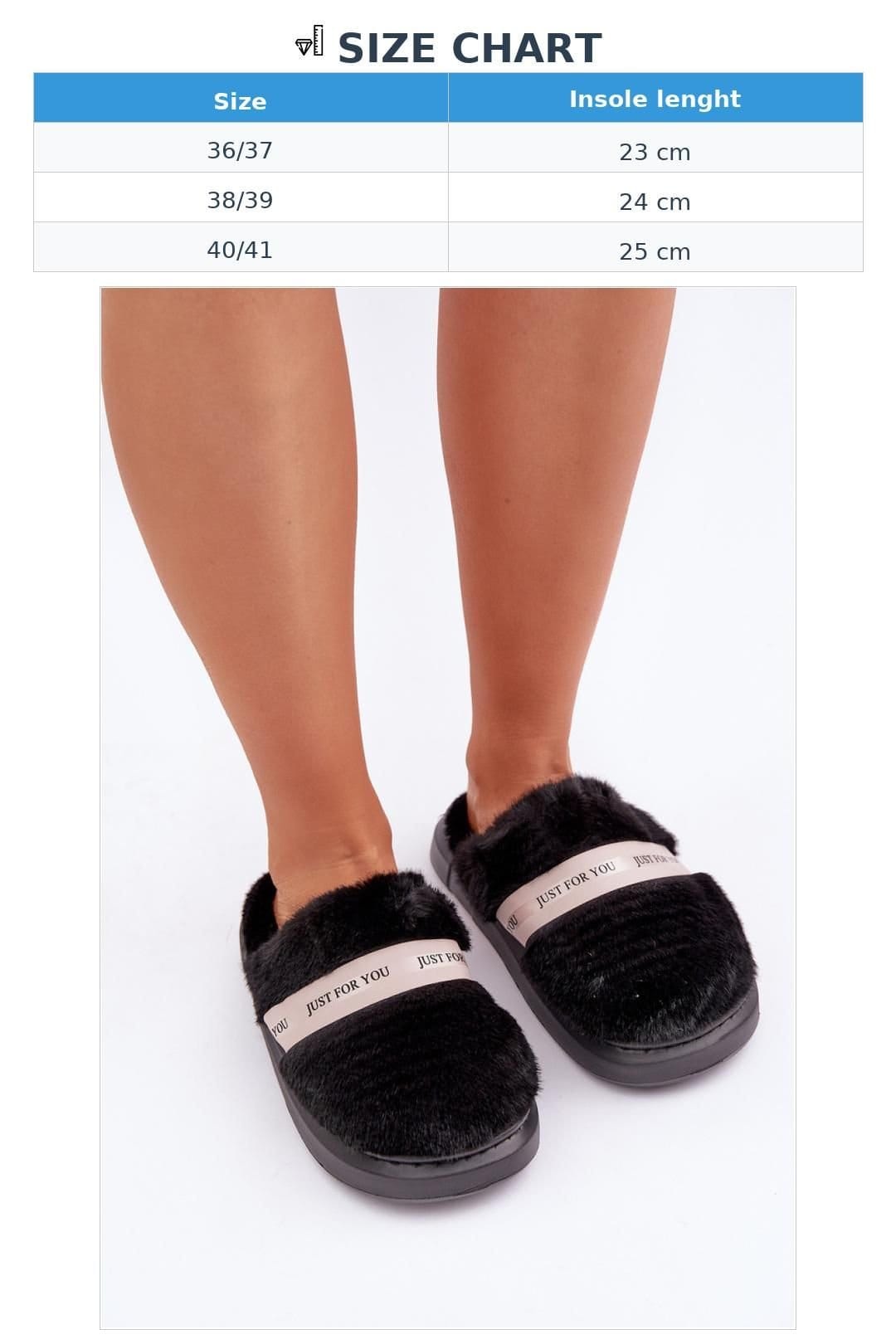 Love Lace Love Lace Women's Cozy Furry Closed Toe Slippers with Thick Insulated Sole in Black - 4