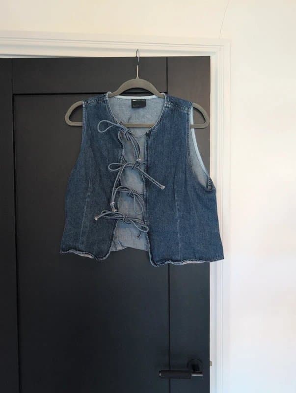 ASOS ASOS denim top/waistcoat
