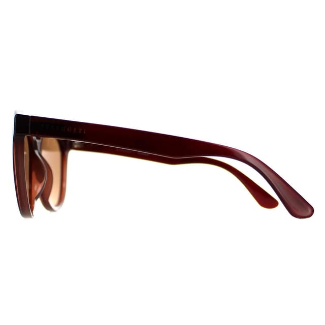 Serengeti Serengeti Women's Round Shiny Brown Saturn Polarized Drivers Endee - 3