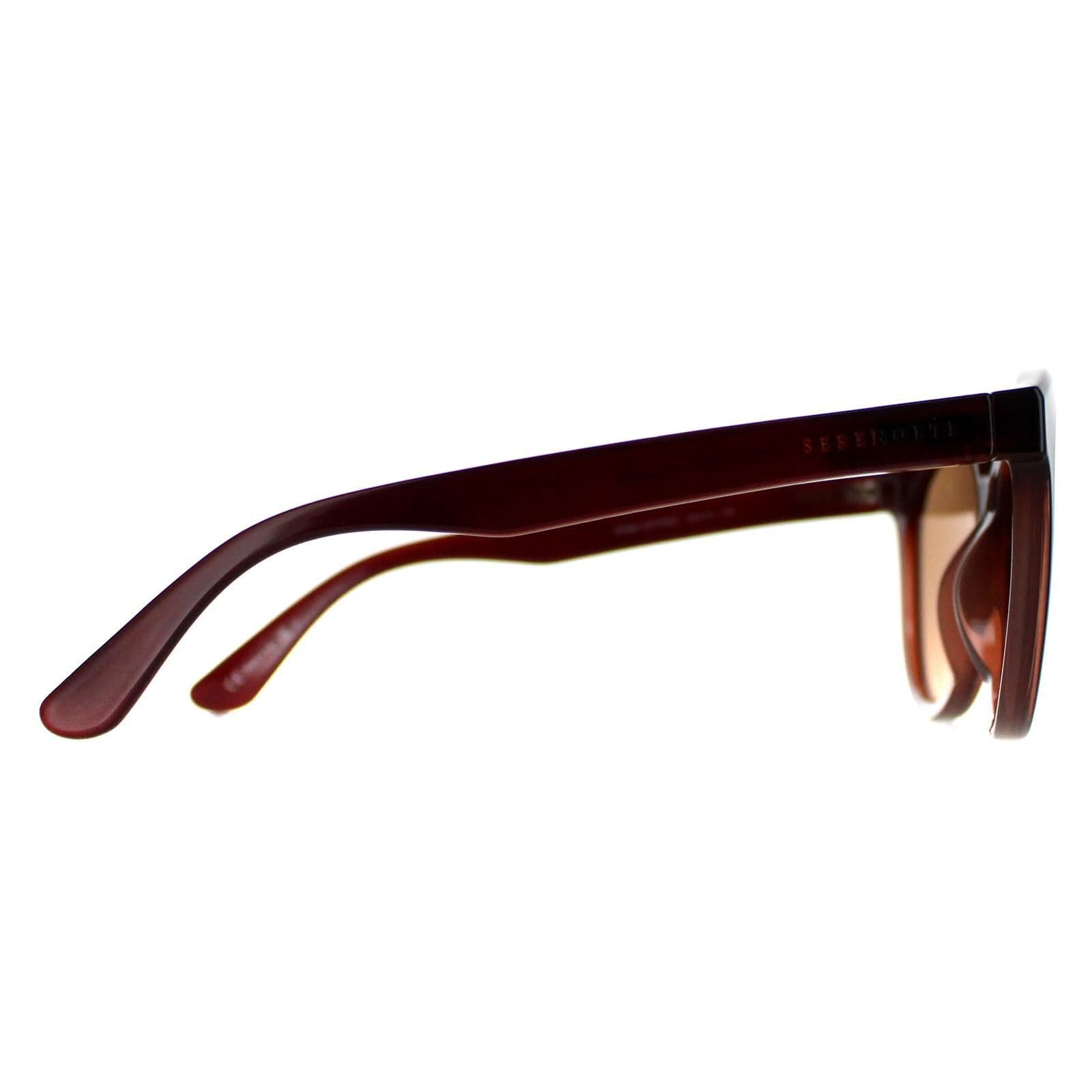 Serengeti Serengeti Women's Round Shiny Brown Saturn Polarized Drivers Endee - 4