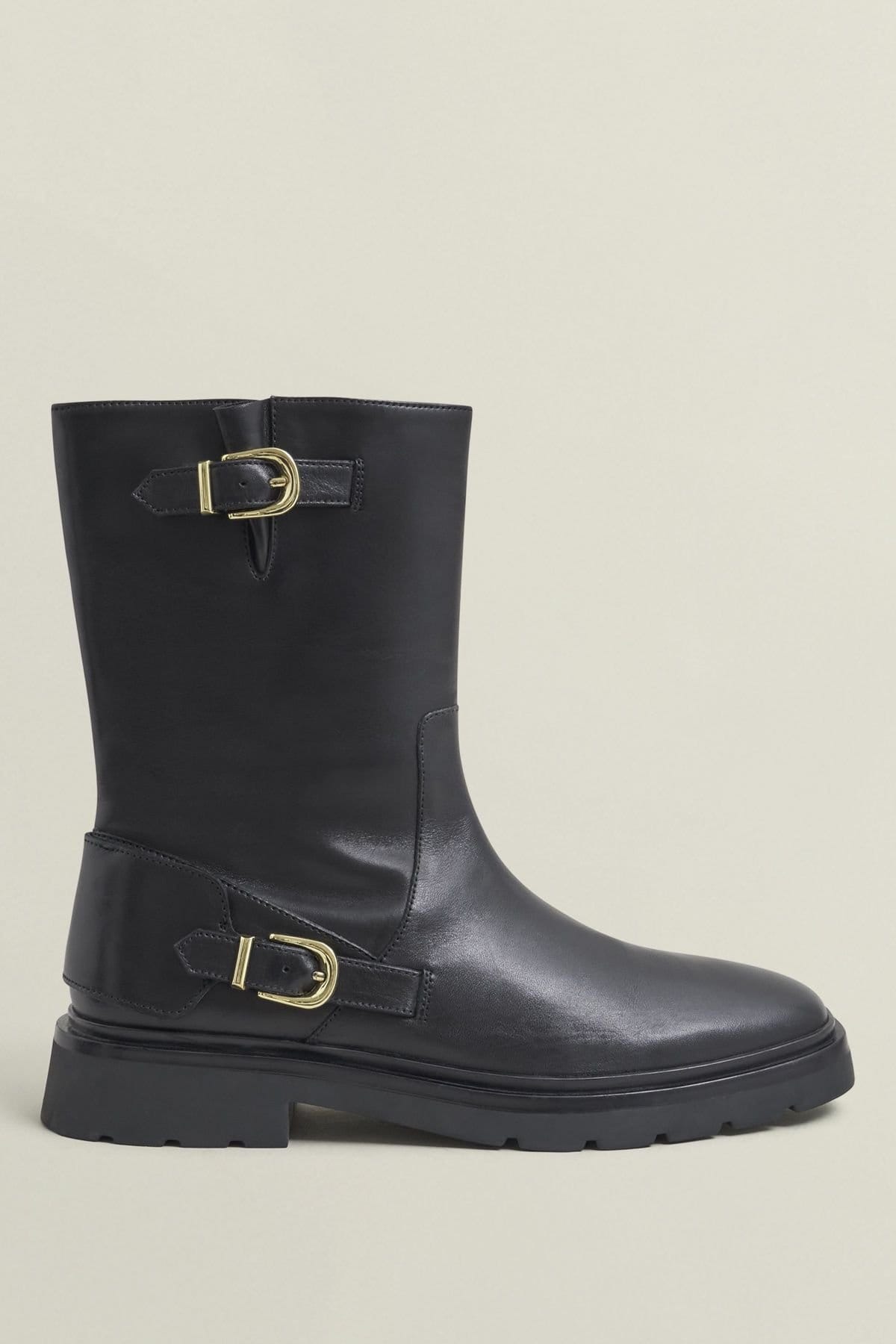 Hobbs London Hobbs London Women's Kassandra Biker Boot in Black - 1