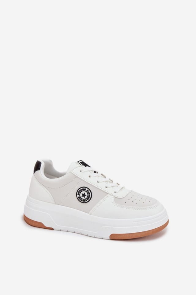 Love Lace Love Lace Women's Big Star Sport Sneakers with HIPOLY Insole Textile in White - 2