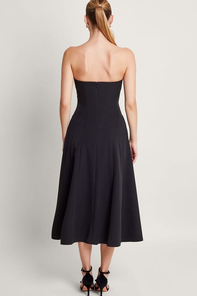 Monsoon Monsoon Women's Briar Bandeau Dress Black - 2