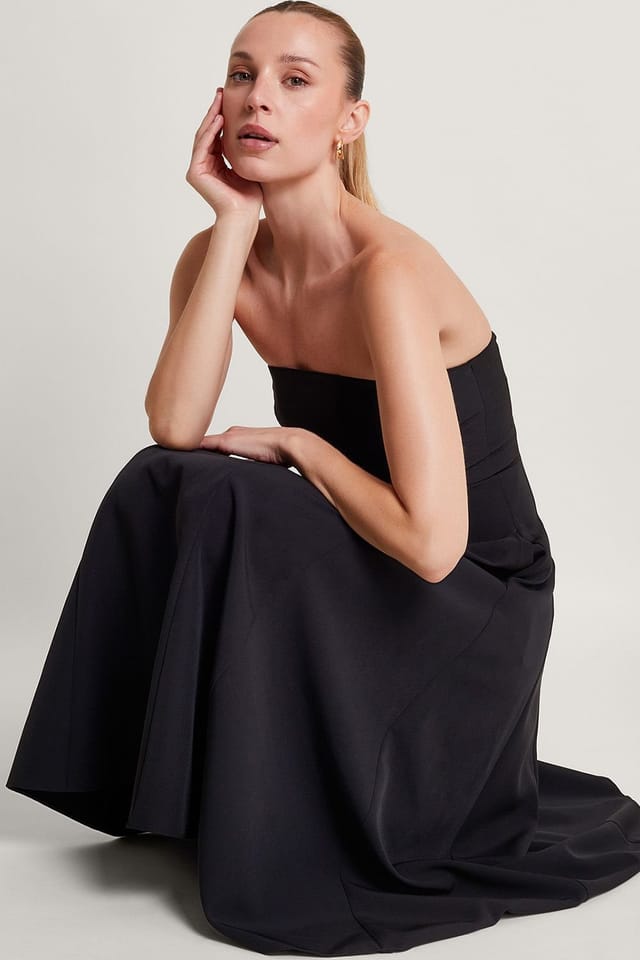 Monsoon Monsoon Women's Briar Bandeau Dress Black - 3