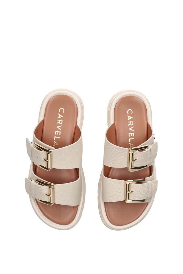 Carvela Carvela Women's 'Pavilion' Leather Sandals in Cream - 2