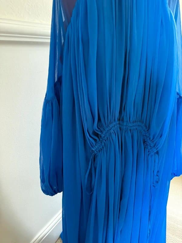 ASOS ASOS edition cobalt blue chiffon midaxi dress