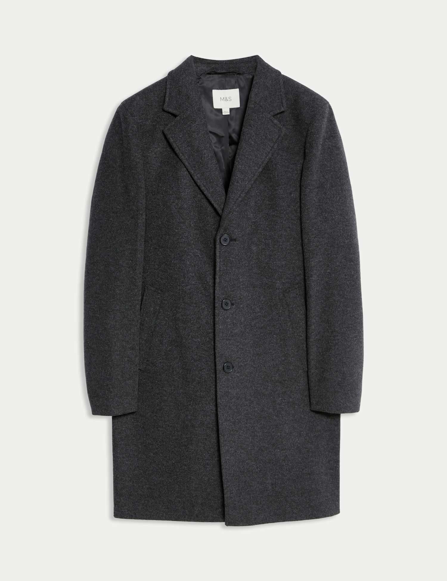 Marks & Spencer M&S Revere Overcoat Charcoal