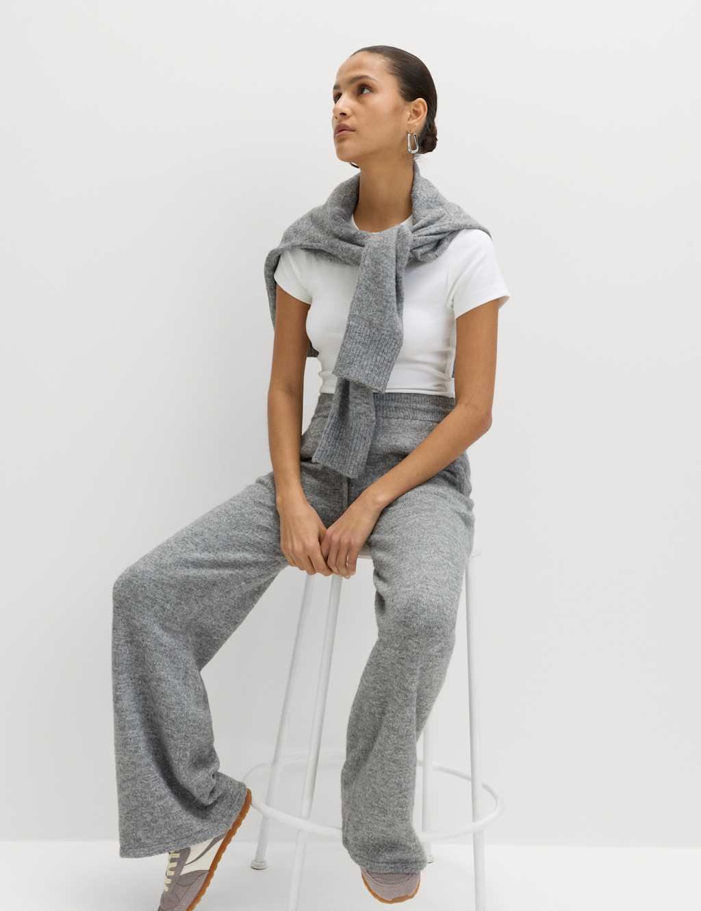 Marks & Spencer M&S Cotton Rich Premium T-Shirt Soft White - 2