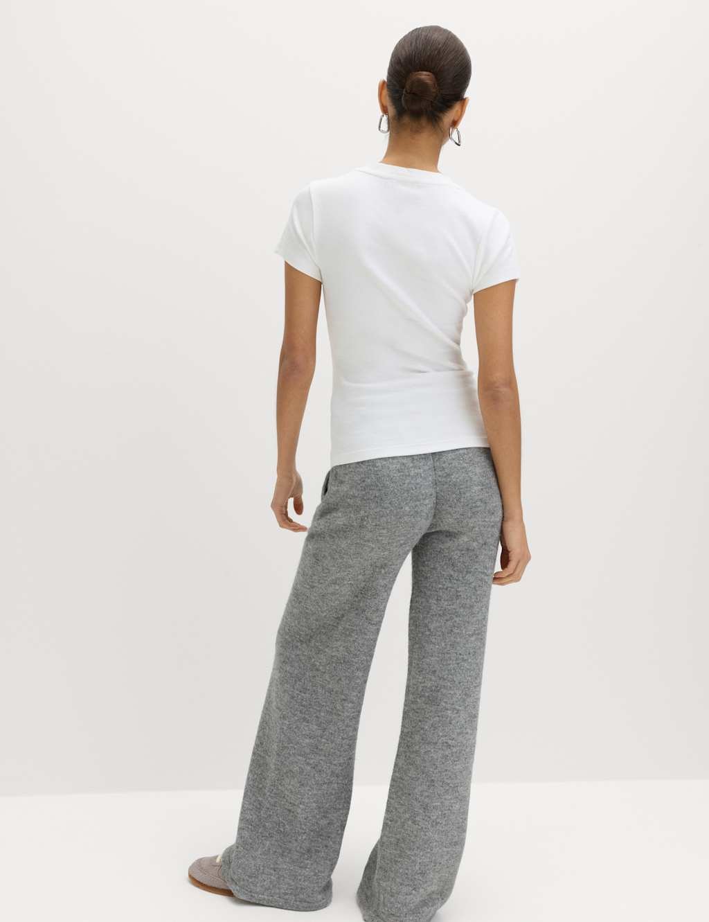 Marks & Spencer M&S Cotton Rich Premium T-Shirt Soft White - 4