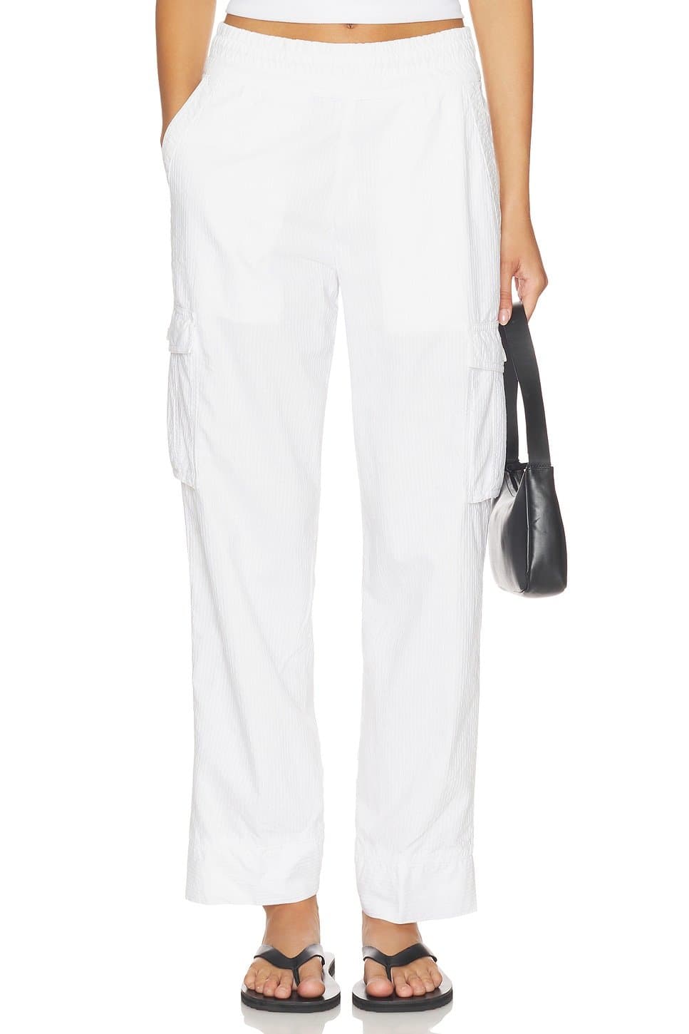 revolve Cotton Lyocel Seersucker Stripe Pant