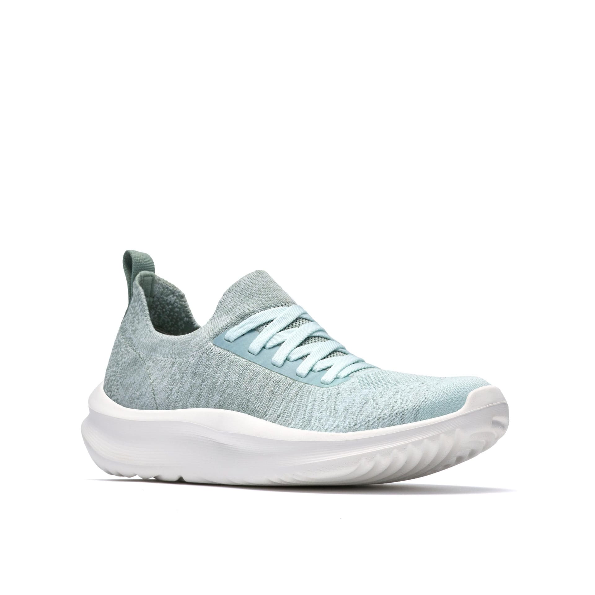 Clarks Clarks Women's Solevana Lace Seafoam Green Trainers - 4