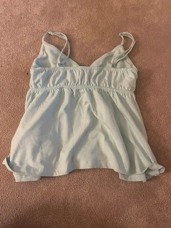 Bershka turquoise babydoll top