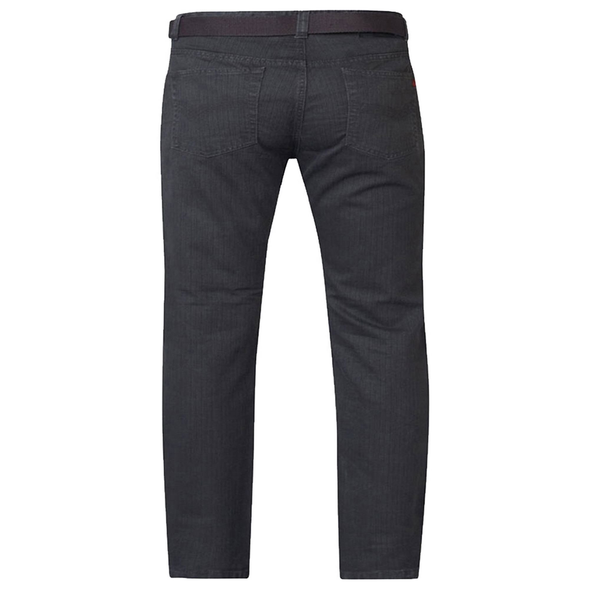 Duke Clothing Duke Clothing Men's D555 London Canary Bedford Cord Kingsize Trousers in Charcoal - 2