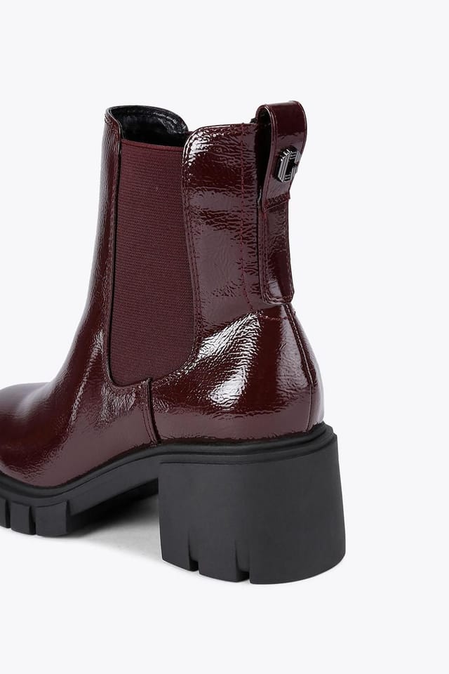 Carvela Carvela Women's 'Ignite Chelsea' Patent Boots in Red - 3