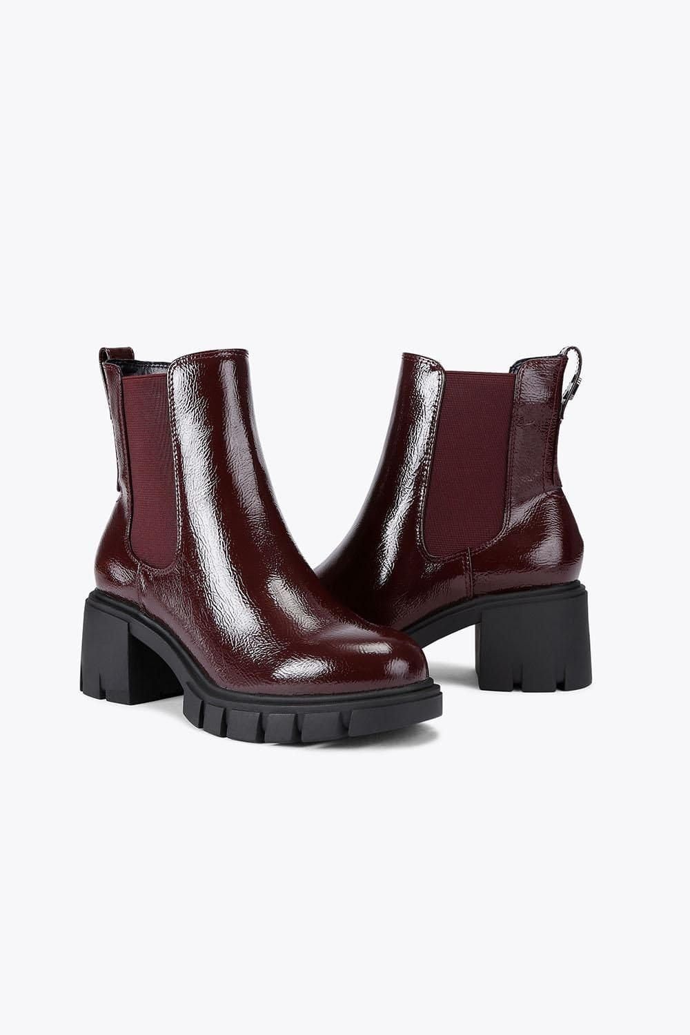 Carvela Carvela Women's 'Ignite Chelsea' Patent Boots in Red - 4