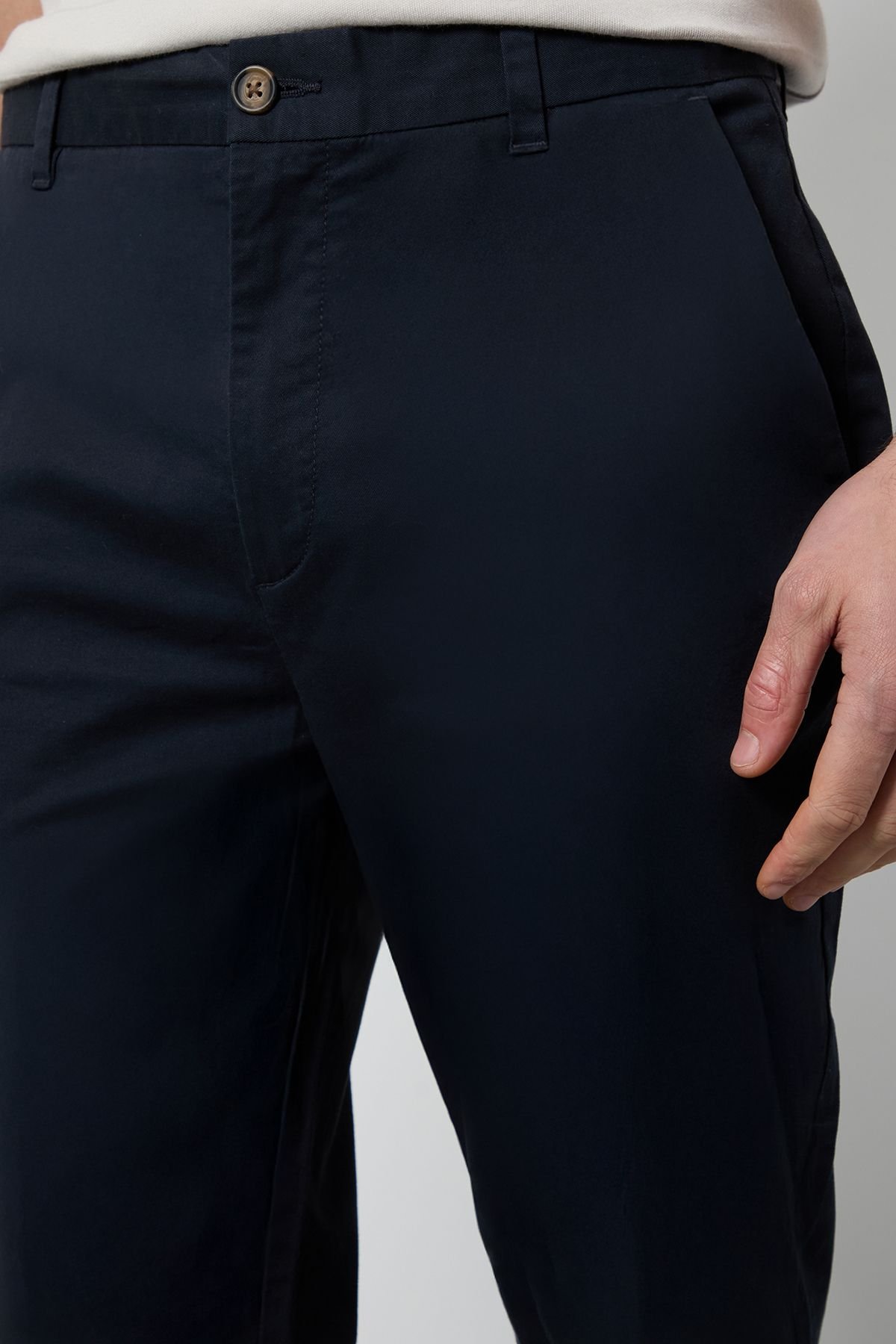 Burton Burton Men's Navy Skinny Fit Chino Trousers - 4