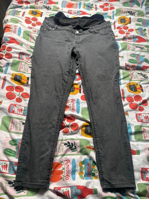 ASOS Asos black denim maternity jeans uk 16/32